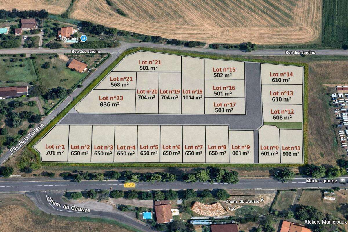 Terrain Valdurenque en lotissement - 650 m2 - Parcelle viabilisée - photo 2