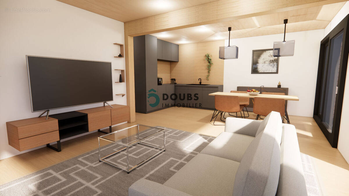 Appartement neuf fournets-luisans 77.8 m² haut standing - photo 1