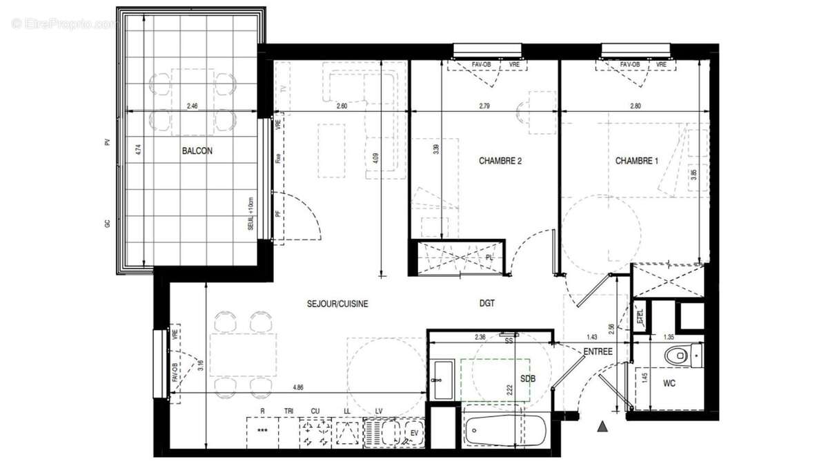 Photo 4 - Appartement à ANDREZIEUX-BOUTHEON