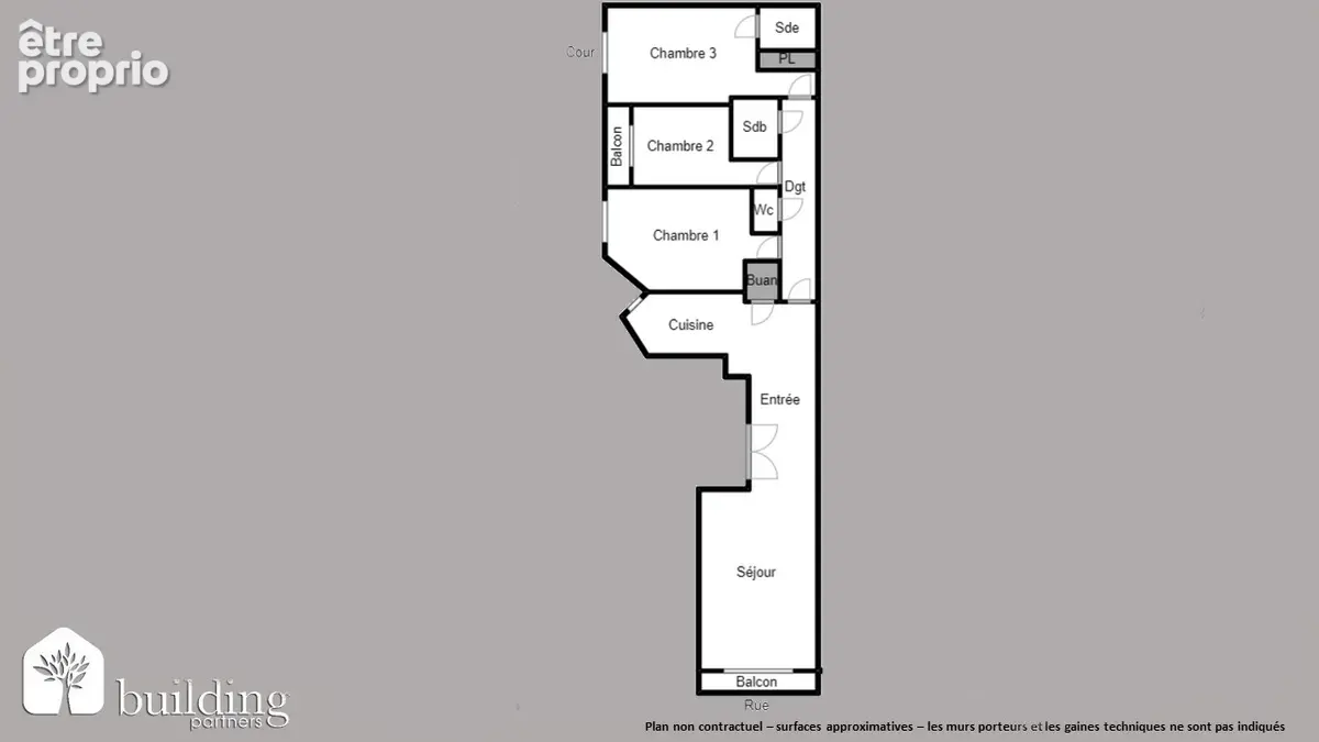 Porte Maillot Paris 17ème - Appartement 5 pièces 110,19 m² avec 2 balcons - photo 2