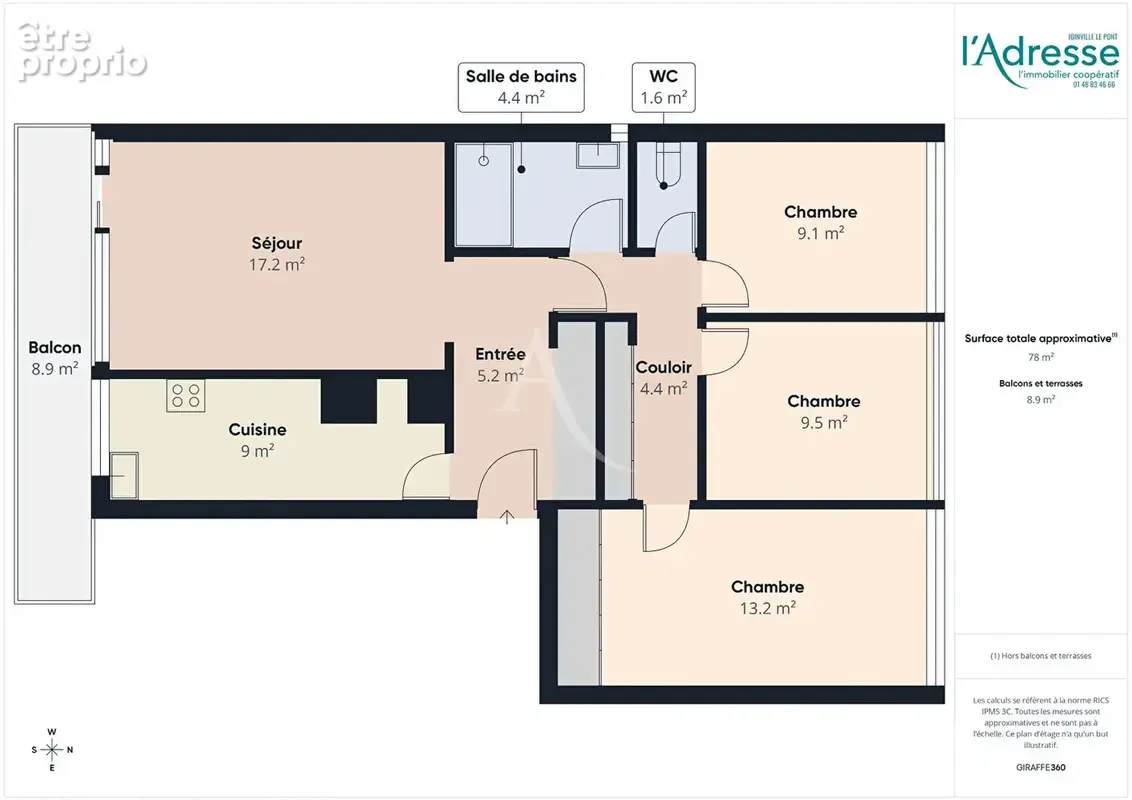 Appartement Joinville Le Pont 4 pièce(s) 78.03 m2 - photo 8