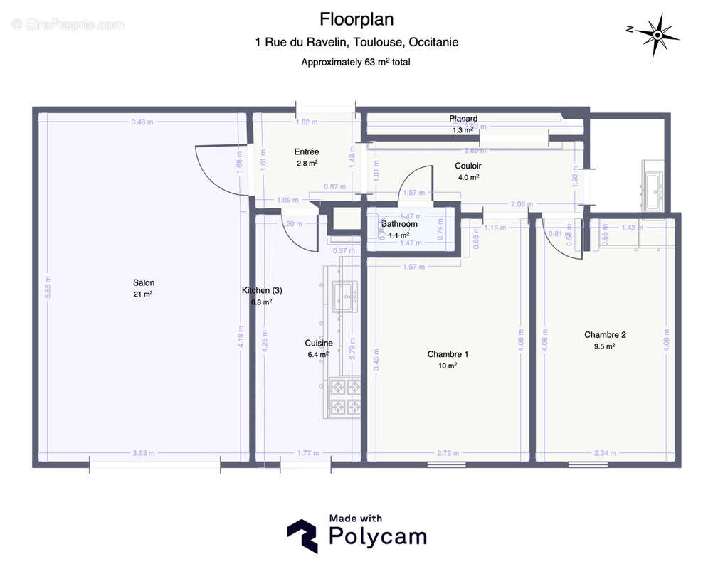 Appartement à TOULOUSE