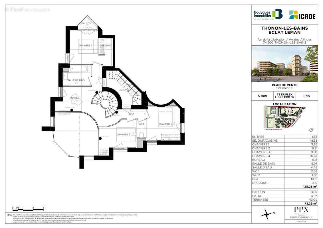 Appartement à THONON-LES-BAINS