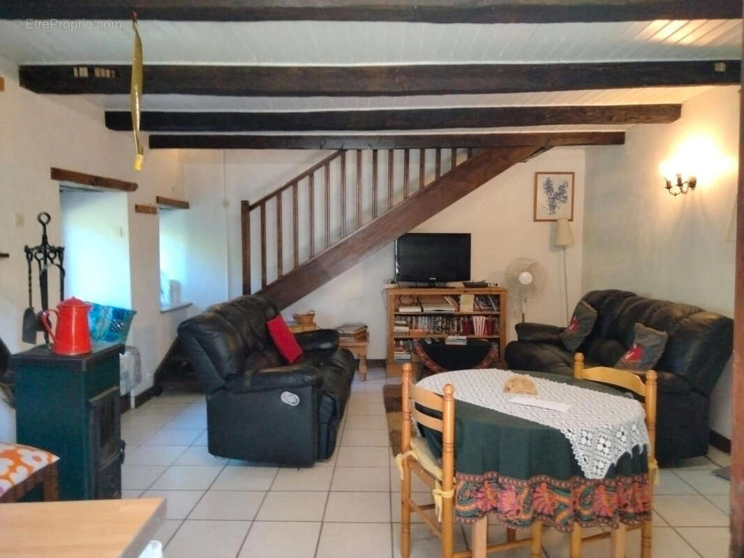 salon - gite - Maison à FONTENILLE