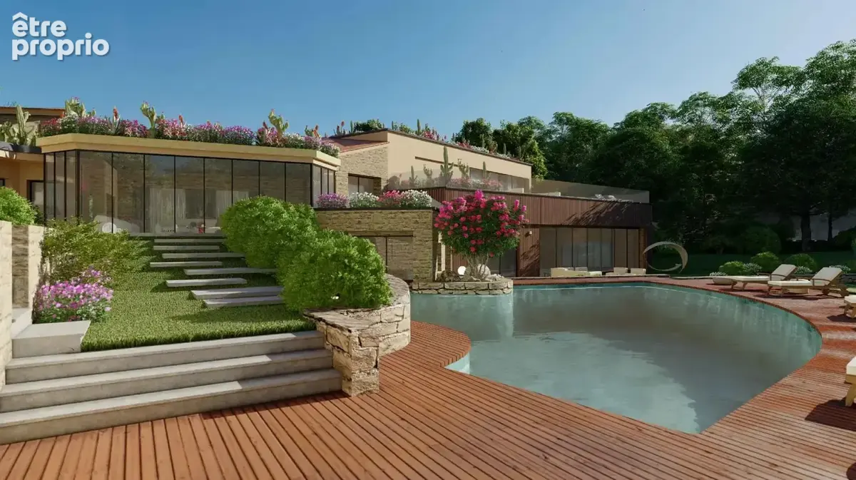 Mougins - Le Parc: 10.046 m2 terrain avec Villa 327 m2 ou Villa neuf 1040 m2 avec piscine au calme - photo 6