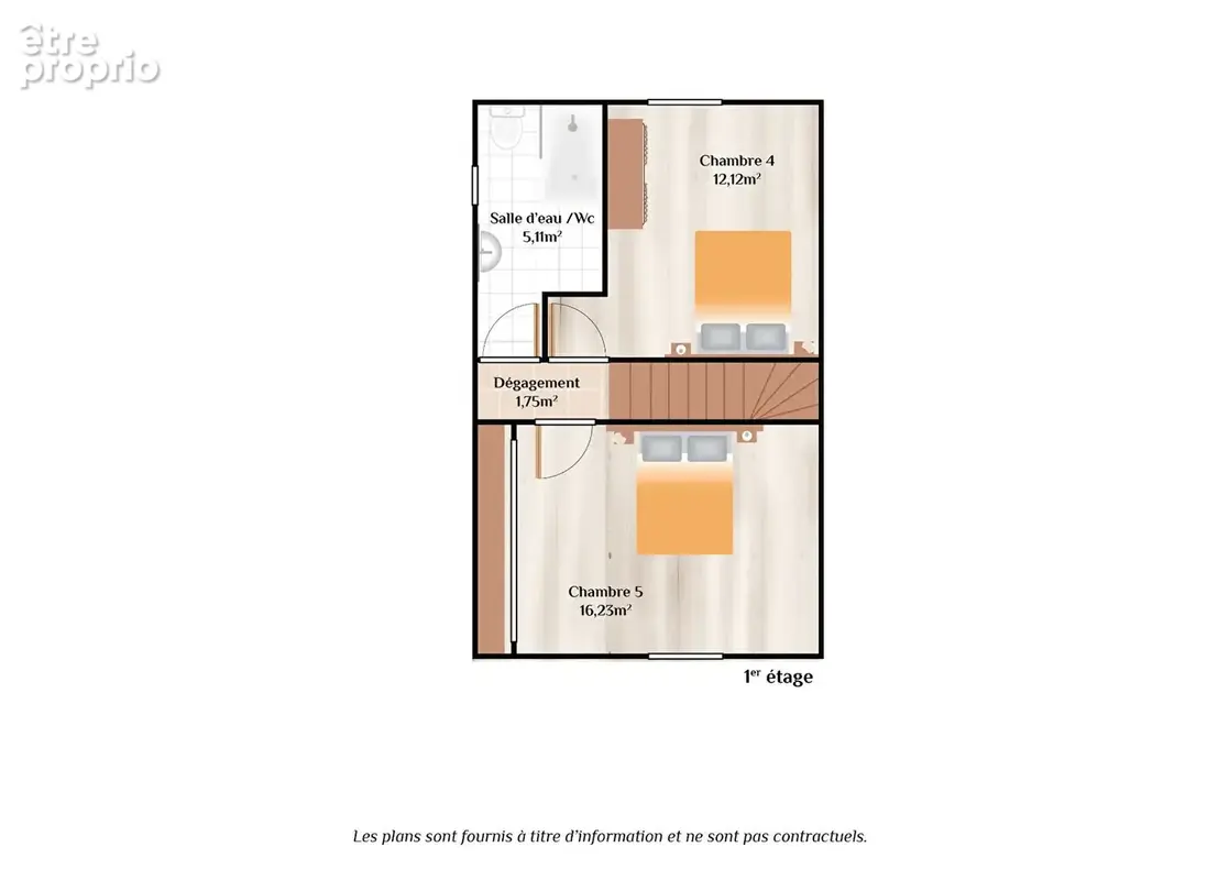 A vendre, Maison de plain pied 5 chambres  et un bureau, jardin de 1390m2 - photo 14