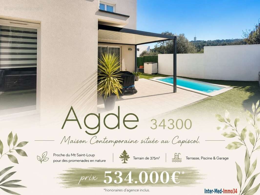 Maison à AGDE
