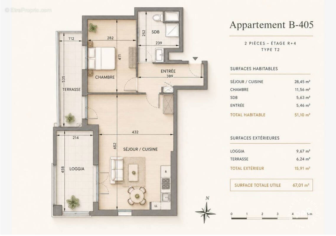 Appartement à CHESSY