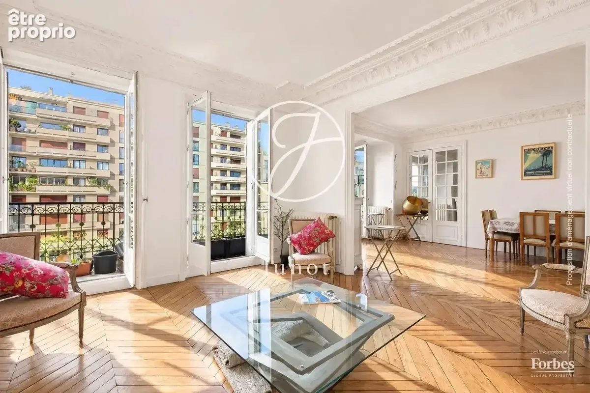 Paris 16e - HENRI MARTIN / FLANDRIN - Appartement familial et de réception - 6 pièces - 173,75m² Carrez - 4 chambres - Balcon fi - photo 3