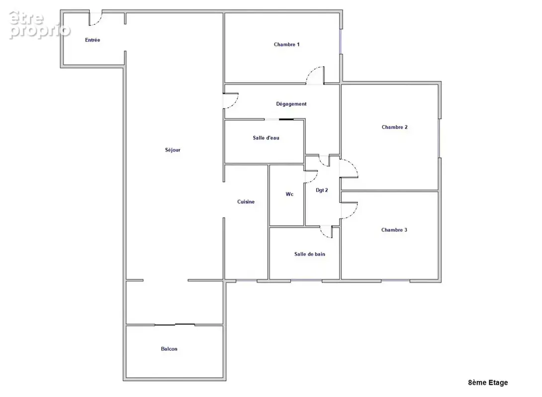 Ecully - t4 - 88m2 - dernier etage - photo 18