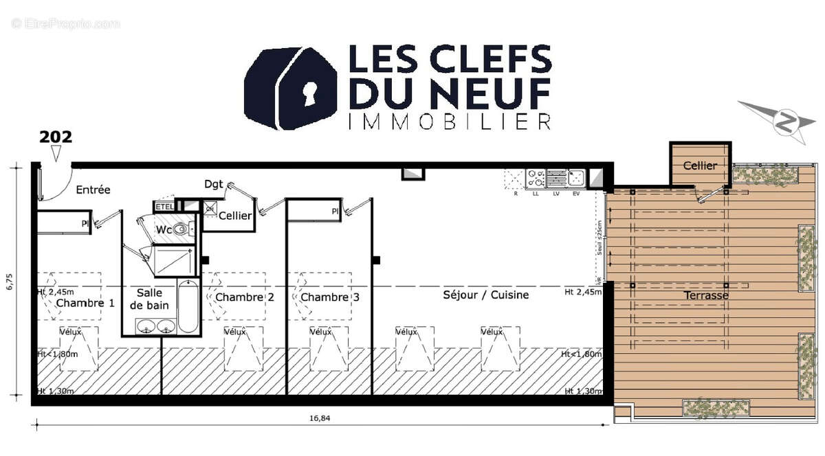Appartement 4 pièces de 91m² + 45m² de Terrasse ! SAINT-ALBAN - photo 8
