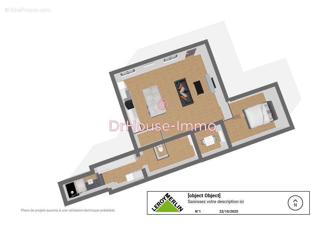 Appartement à BAZANCOURT