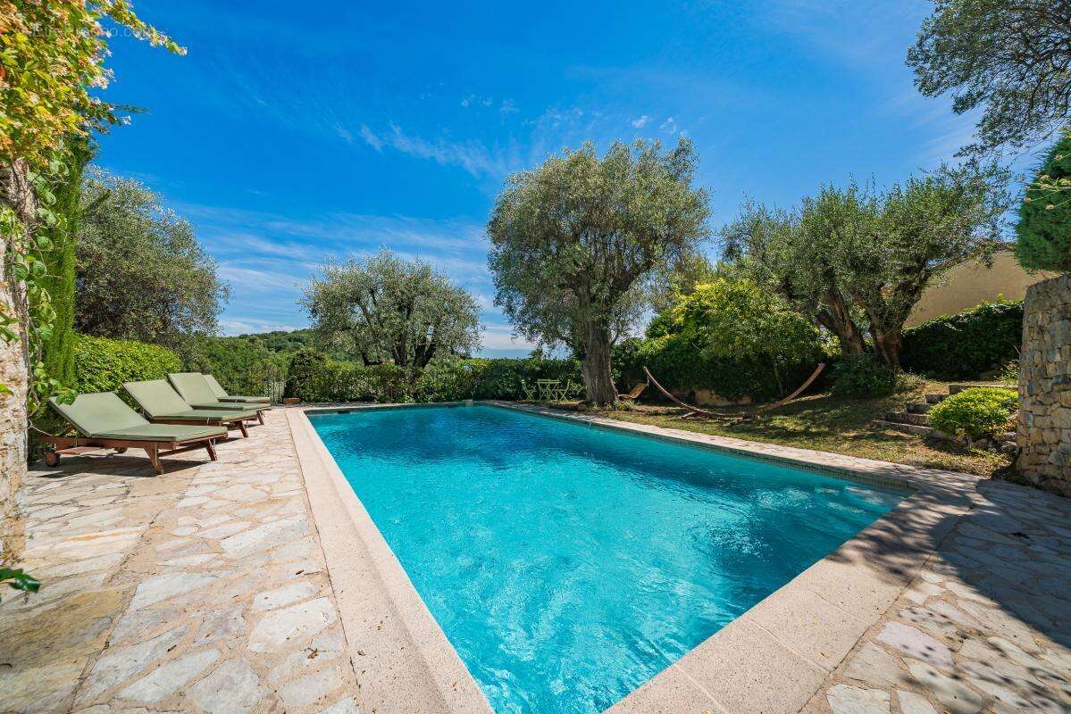 Grasse Saint Mathieu - Magnifique propriété composée de 2 maisons en pierre avec piscine - photo 4
