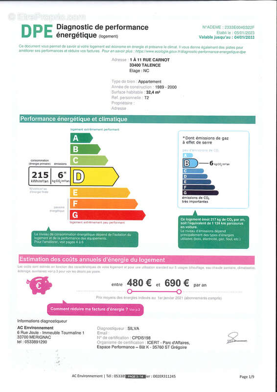 Appartement à TALENCE