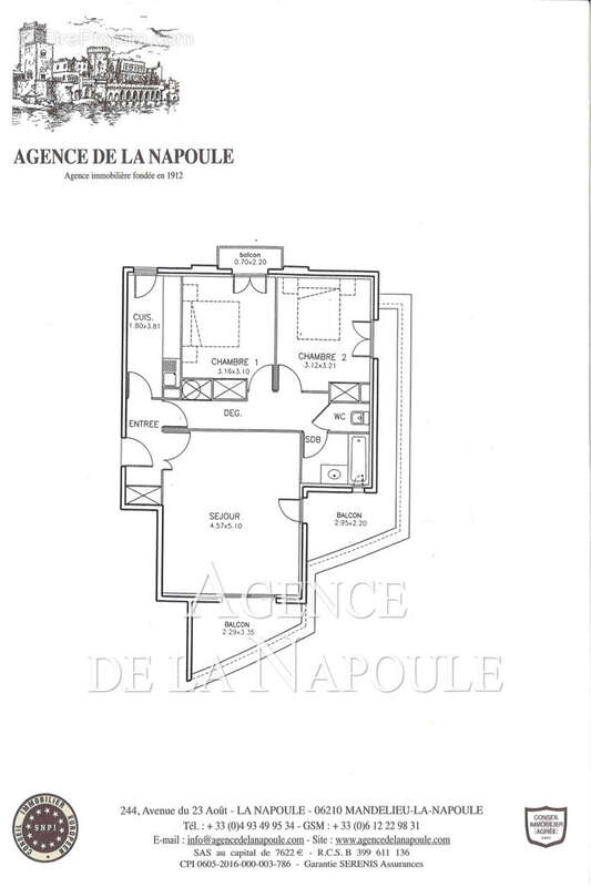 Appartement à MANDELIEU-LA-NAPOULE