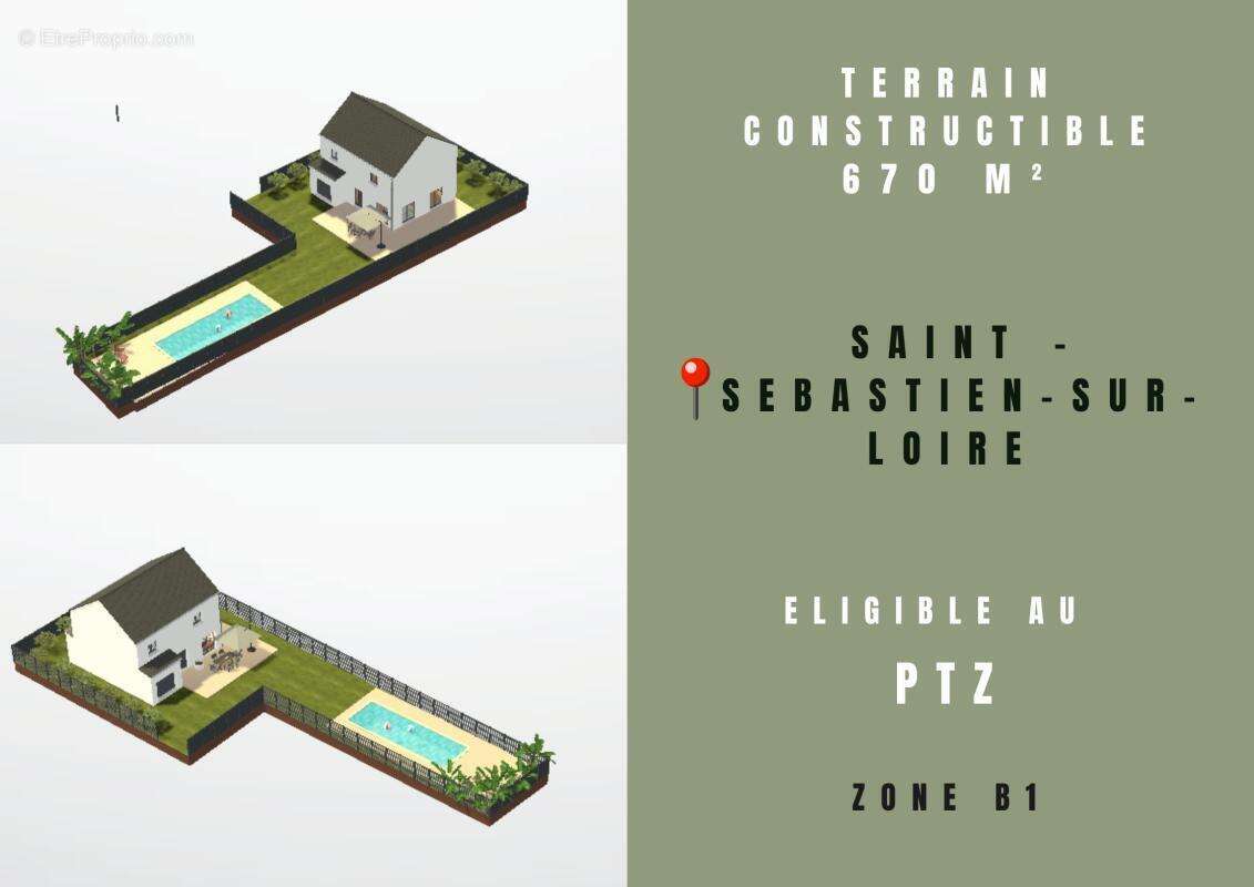 Terrain à SAINT-SEBASTIEN-SUR-LOIRE