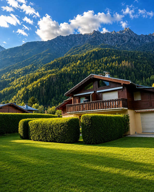 CHAMONIX  - T3 avec jardin privatif, vue Mont-Blanc, garage et stationnement - photo 4