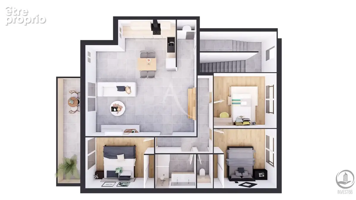 Appartements neuf  t2 , t3 et t4 dans petite residence en centre de cabestany - photo 3
