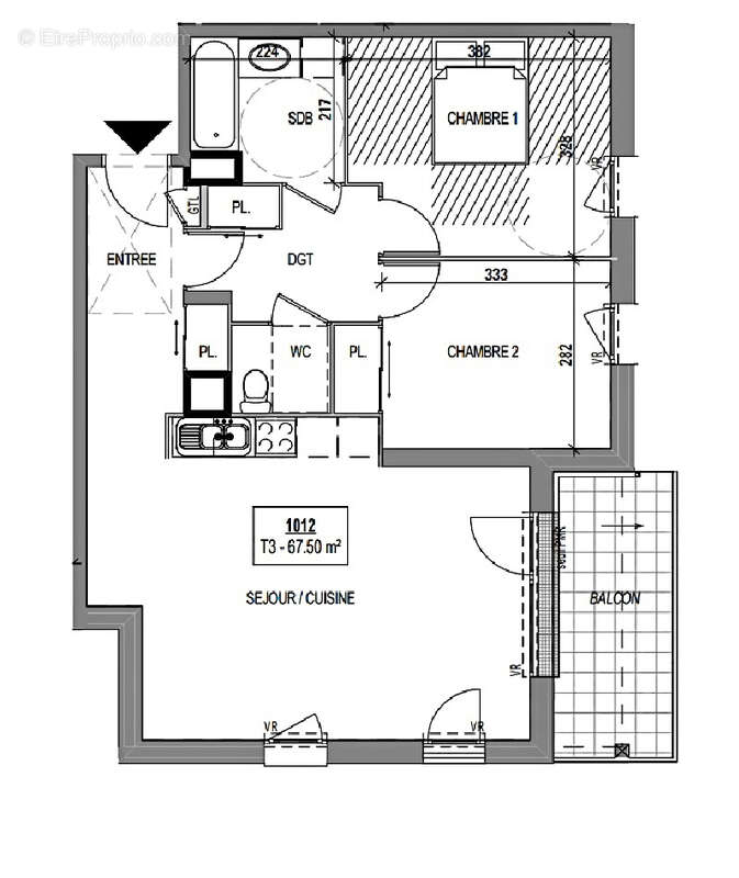 Appartement à SIMANDRES