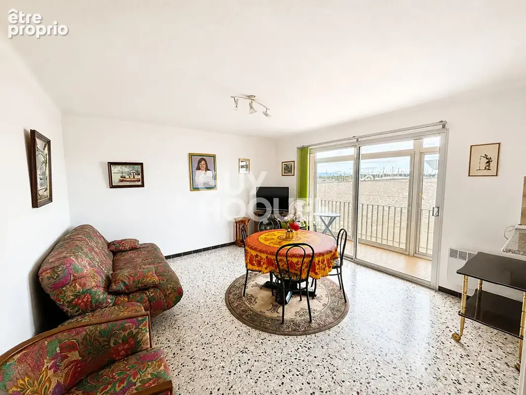 Appartement T2 traversant de 47 m² à Canet-en-Roussillon - Vue marina, mer et Canigou - photo 3