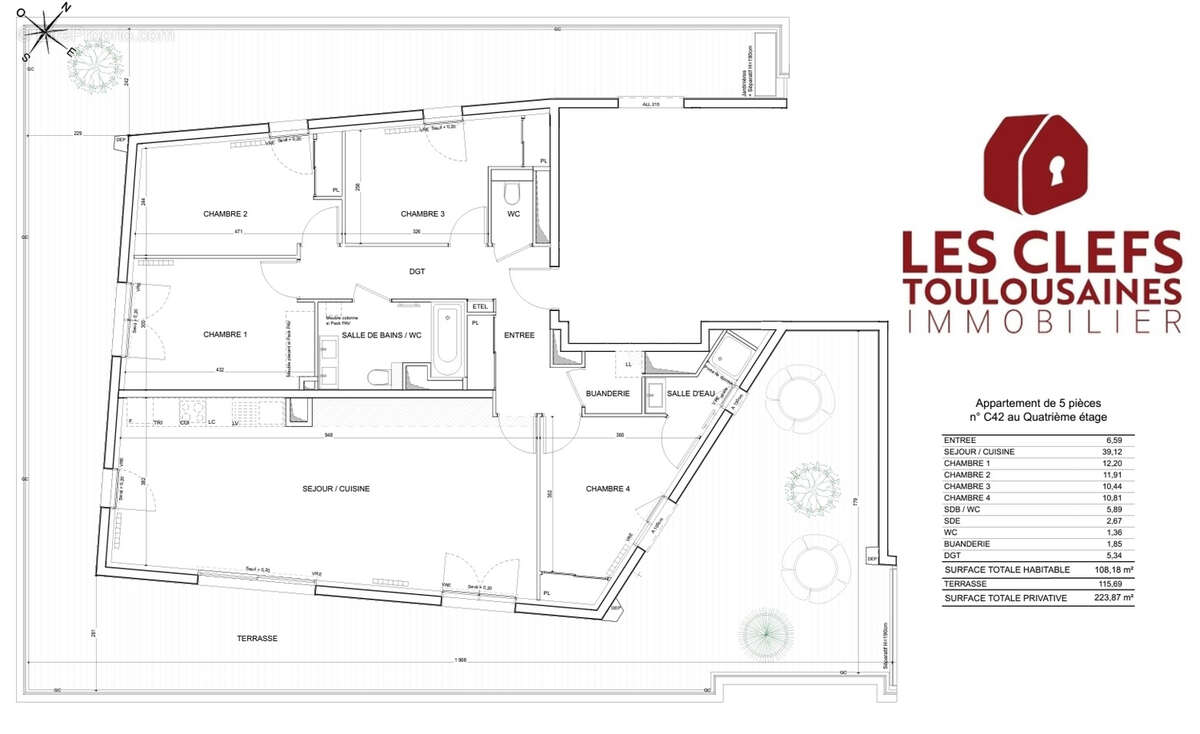 Appartement à TOULOUSE