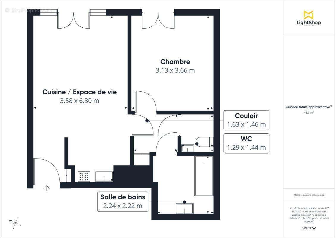 Appartement à LA GARENNE-COLOMBES
