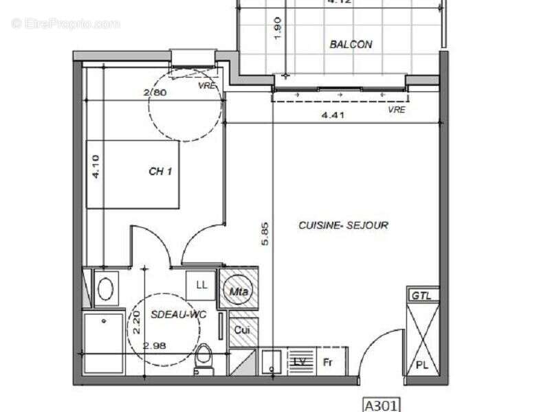 Appartement 40 m² à Le Barcares  - photo 6