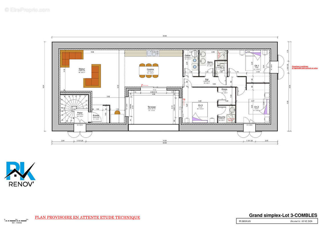 Appartement à PUSIGNAN