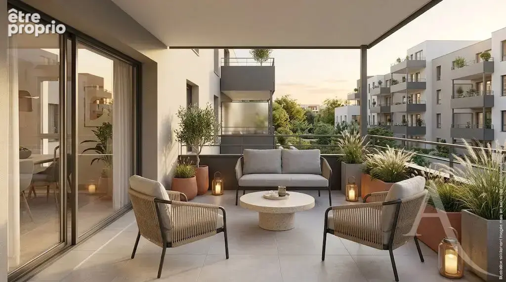 Magnifique appartement T3 de 62.70 m² , avec terrasse (10 m²) et garage fermé privatif - photo 5