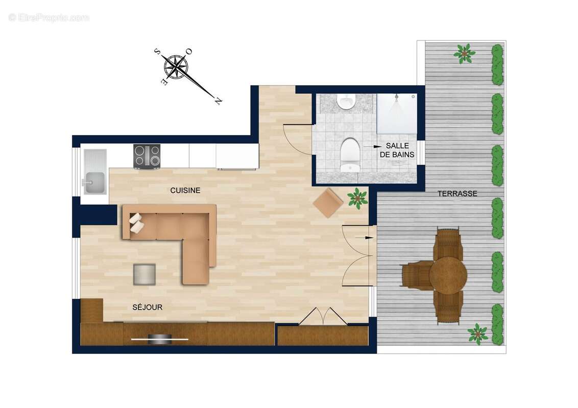 Appartement à PARIS-15E