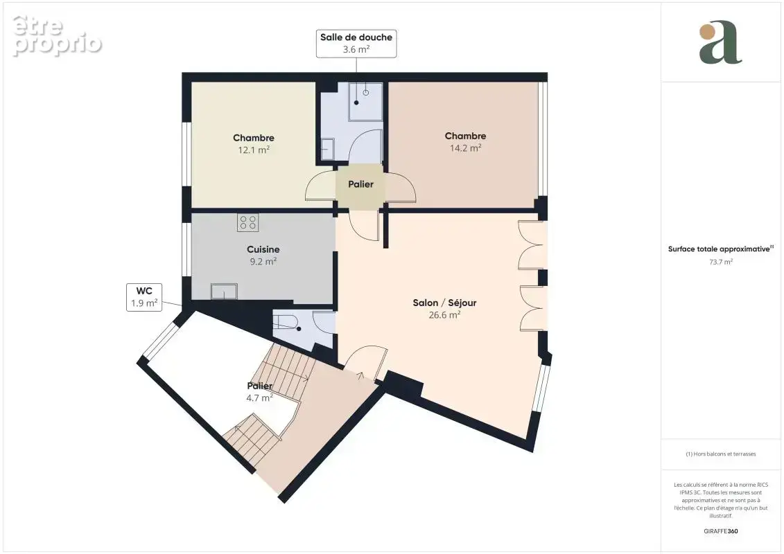 Appartement  proche de la mer et lumineux - en vente en centre ville à Saint-Nazaire (44600) - photo 13