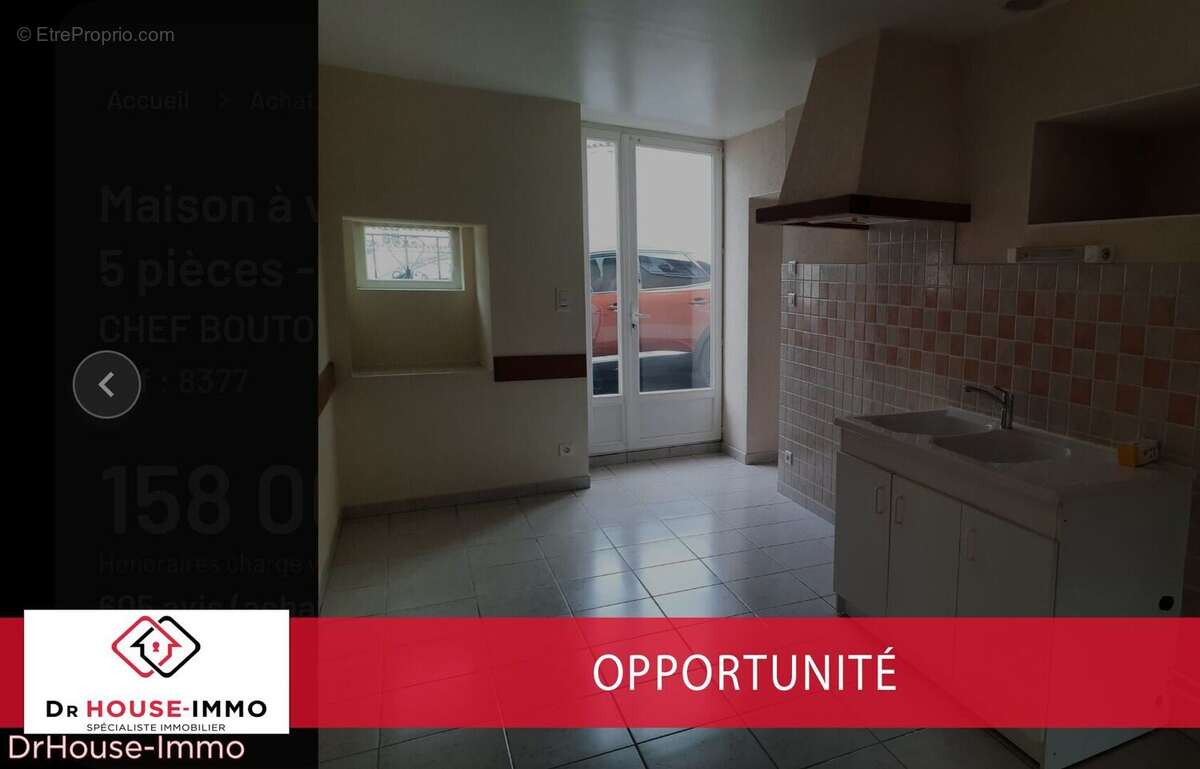 Maison à CHEF-BOUTONNE