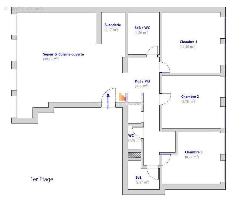 Appartement à PARIS-18E