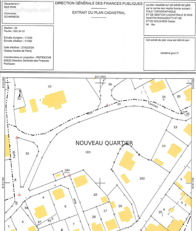 Terrain à SCHIRMECK