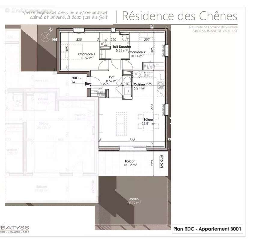 Appartement à L'ISLE-SUR-LA-SORGUE