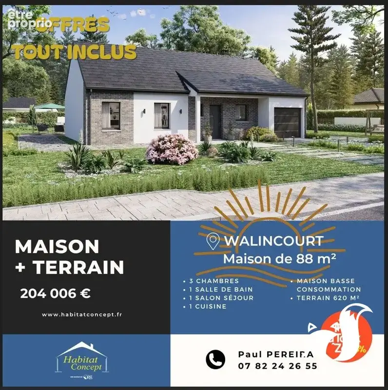 Terrain 850 m² à vendre à Walincourt-Selvigny (59127) - photo 6