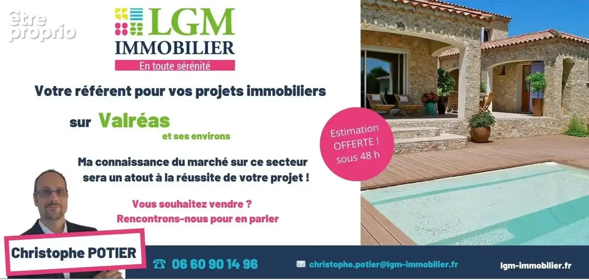 VALRÉAS (84) - Bel appartement lumineux en RDC de 72 m² - photo 8