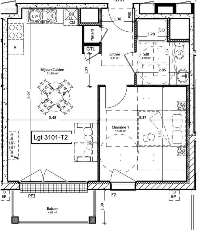 Appartement à BENERVILLE-SUR-MER