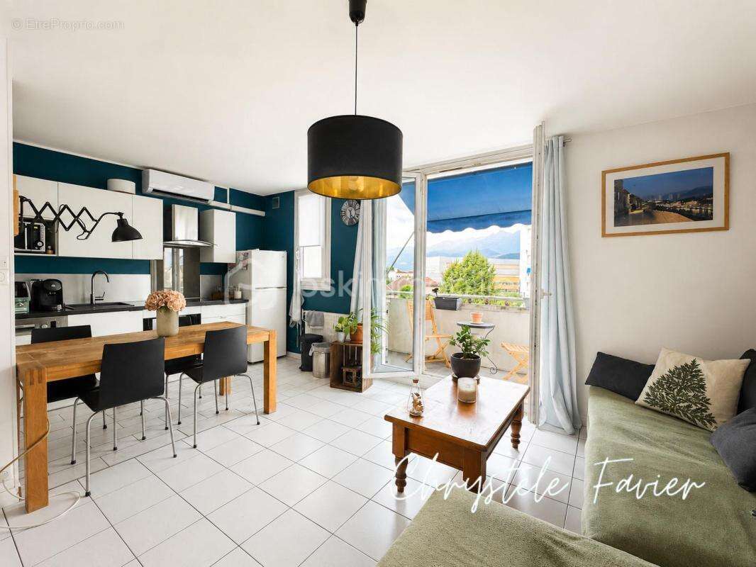 Exclusivité - duplex t3 de 68 m2 avec balcon, cave et vue panoramique sur le vercors et le grésivaudan - photo 3