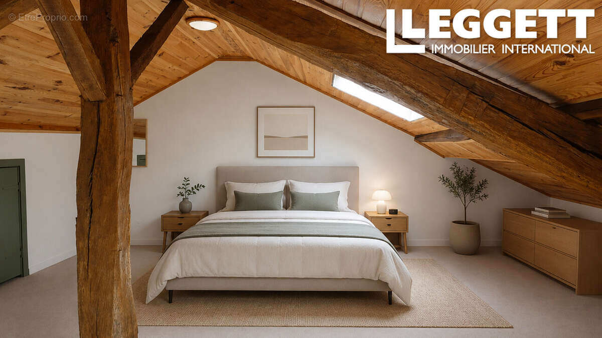 Propriété de caractère comprenant 4 chambres, composée de 2 cottages mitoyens pouvant être transformés en gîte - photo 7