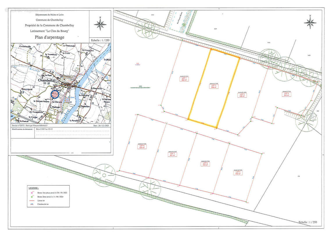 Terrain à CHAMBELLAY