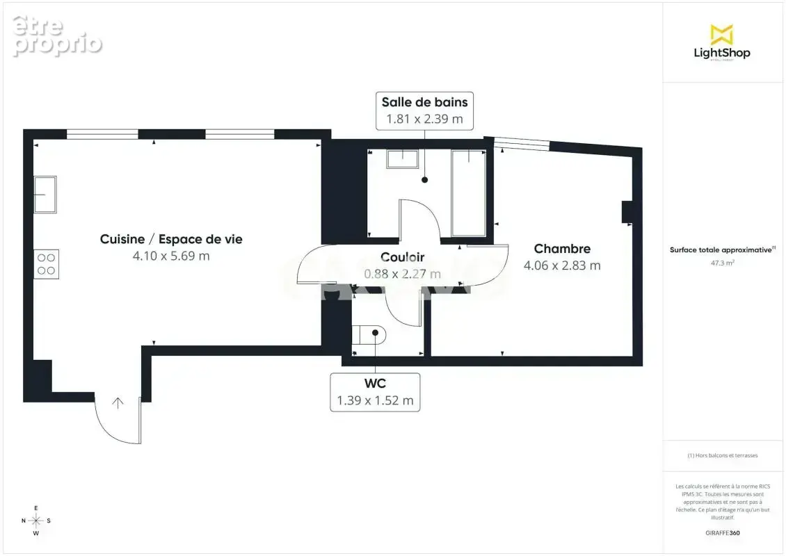 Vente Appartement 2 pièces de 46m² - 38290 La Verpillière - photo 5