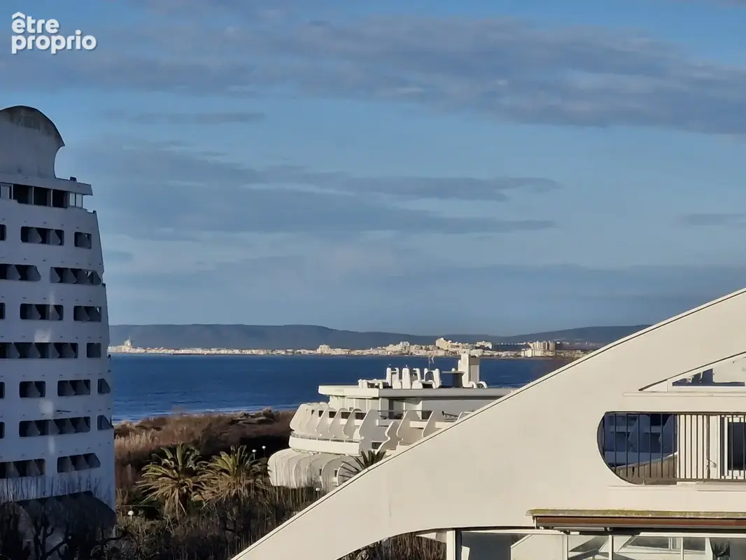 Studio cabine avec parking dernier etage vue sur mer - photo 2