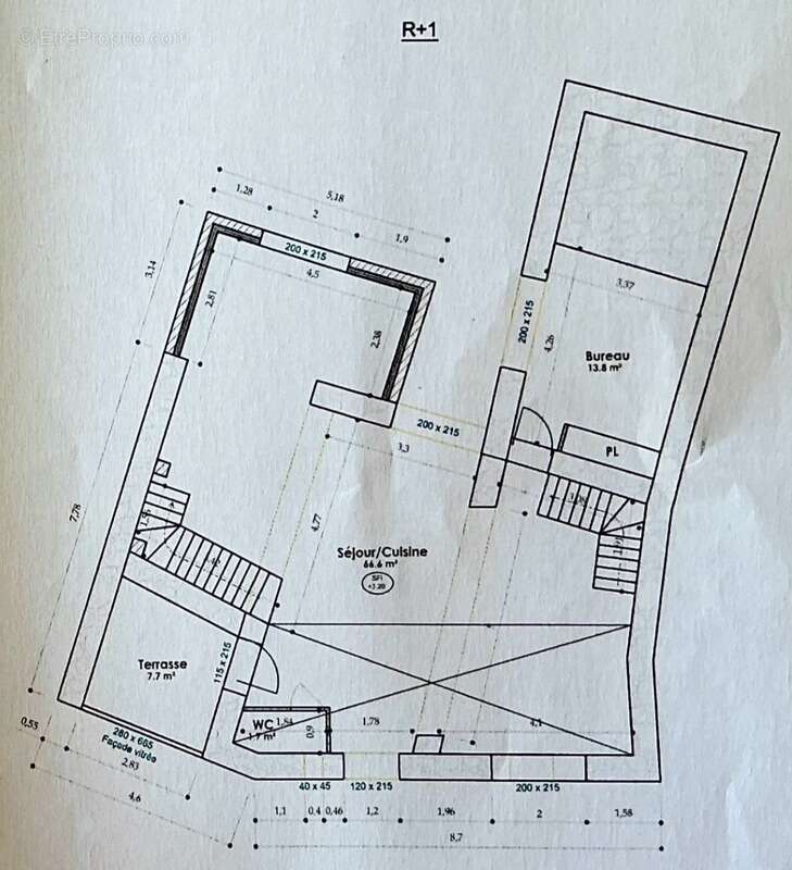 Dpt Pyrénées Orientales (66), à vendre JUJOLS Maison pierres 8 pièces 207 m² à rénover complètement sur terrain 185 m² - photo 12