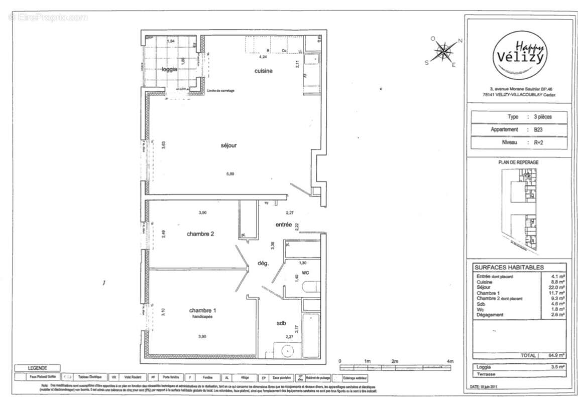 Appartement à VELIZY-VILLACOUBLAY