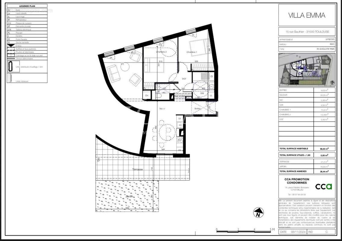 Appartement à TOULOUSE