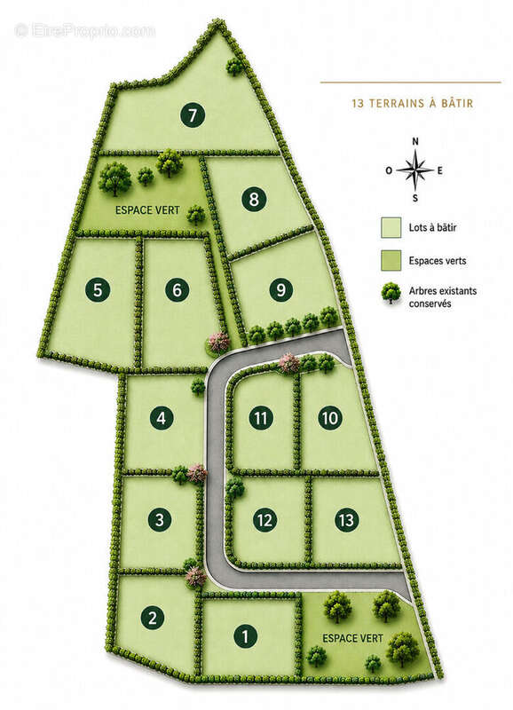 À vendre Terrains à bâtir de 729m² vendu viabilisé, libre constructeur. - photo 2
