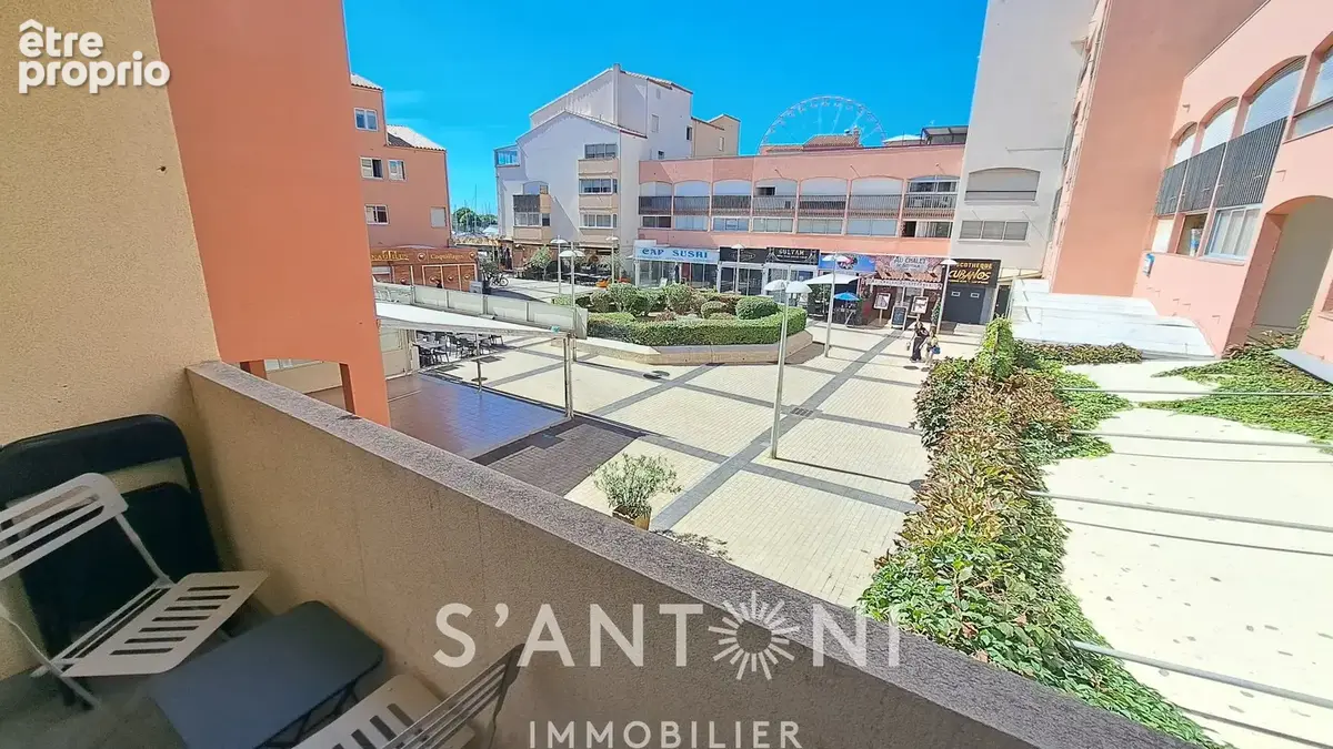 Le cap d'agde- studio avec terrasse  résidence de standing avec piscine - photo 5