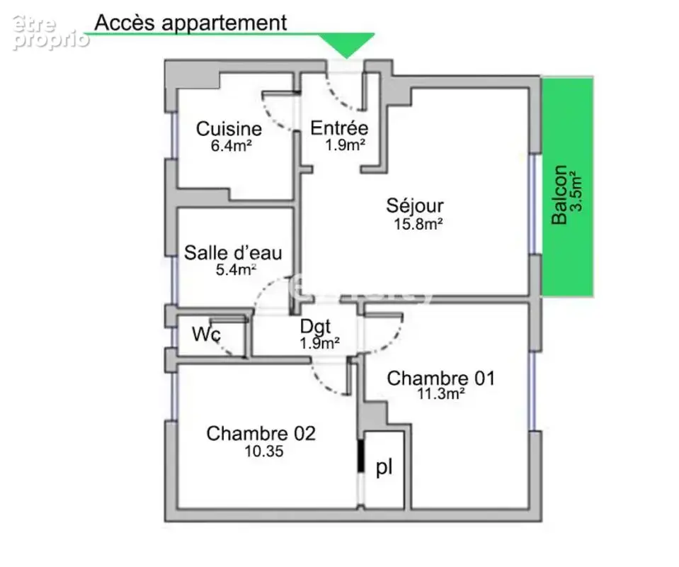 Appartement - photo 3