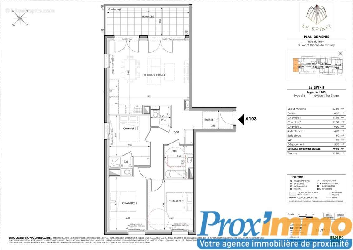Appartement à SAINT-ETIENNE-DE-CROSSEY